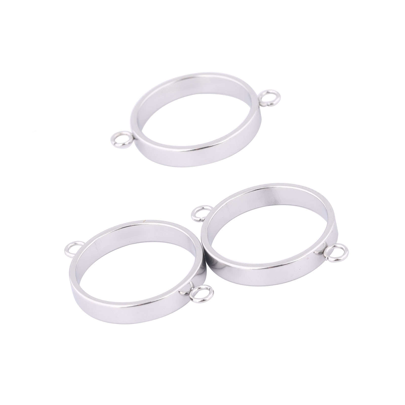 Resin Art Materials Wholesale - 10 buah gelang Bezel terbuka baja