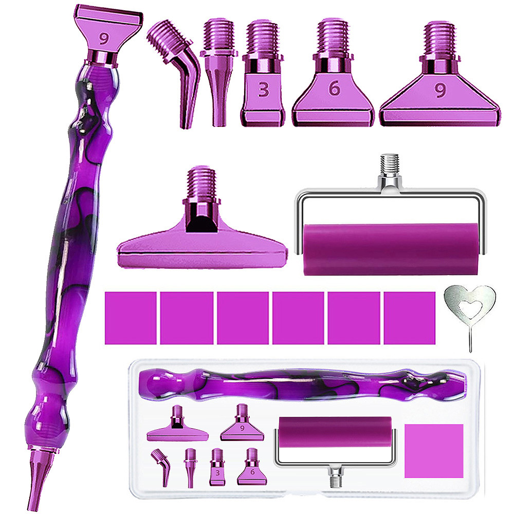 Resin Art For Beginners - Set alat aksesori pena lukisan berlian,
