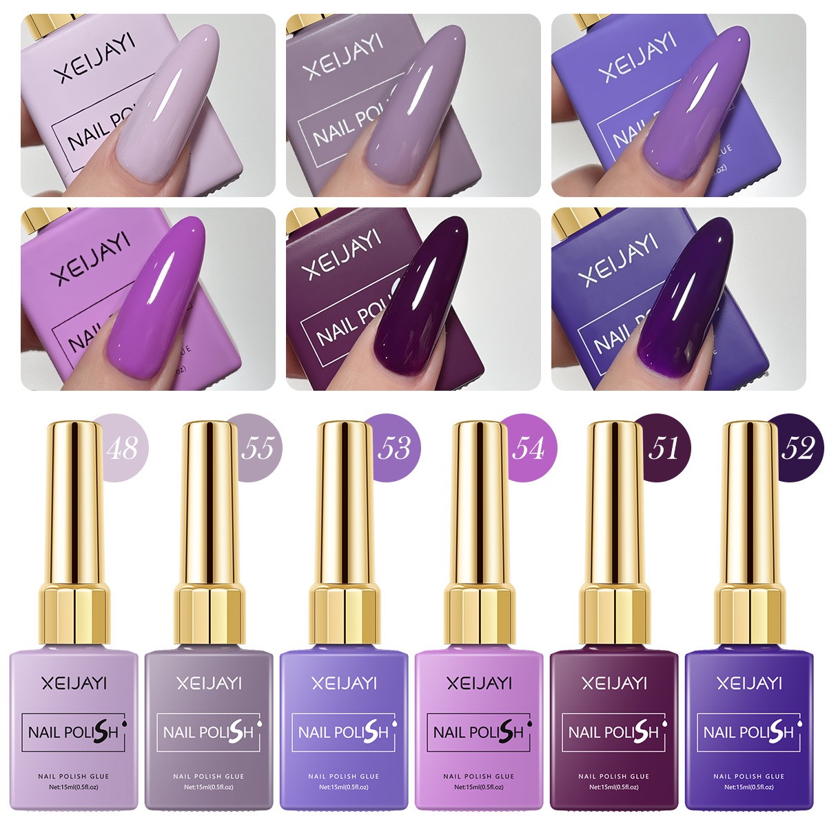 Resin Art Varnish - 6 Buah/Set 15Ml Cat Kuku Gel