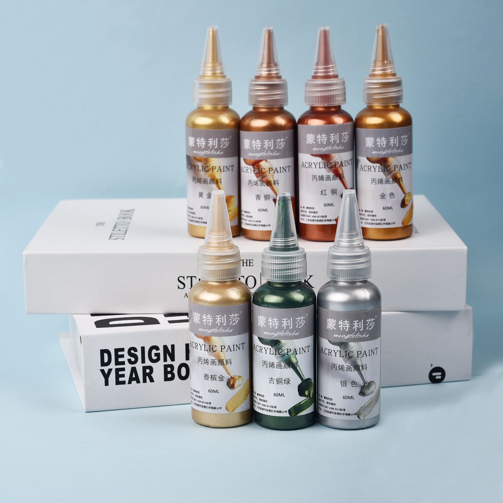Resin Art Bottle - 7 warna 60ml/botol pigmen seni cat