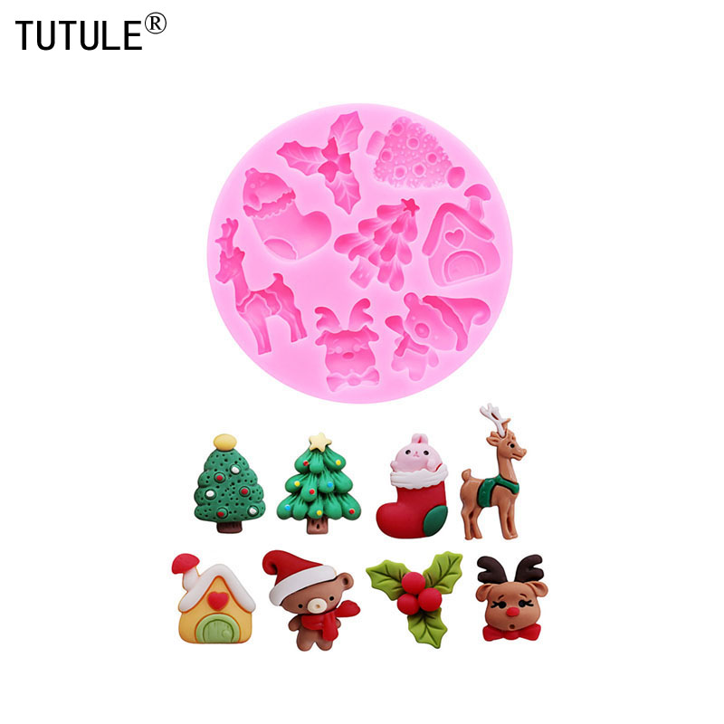 Resin Art Kit With Molds - Cetakan Silikon Seri Natal Pohon Natal