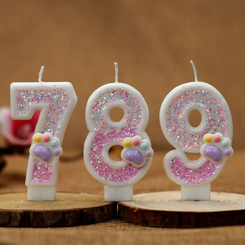Resin Art Alphabet - Lilin Ulang Tahun Nomor Kue Kaki