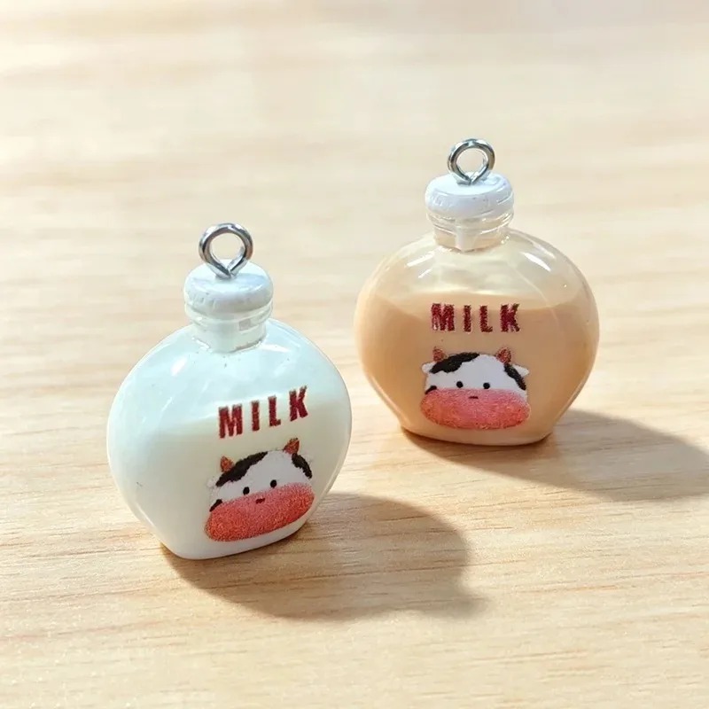 Resin Art Bottle - 10 Buah Liontin Resin Botol Susu
