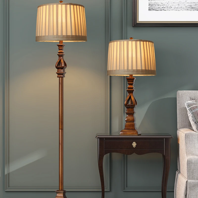 Resin Art Stand - Lampu lantai Retro Vintage Amerika, alat