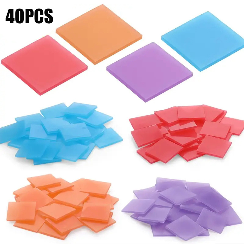 Resin Art Craft - 40 Buah Lilin Lukis Berlian, Lumpur
