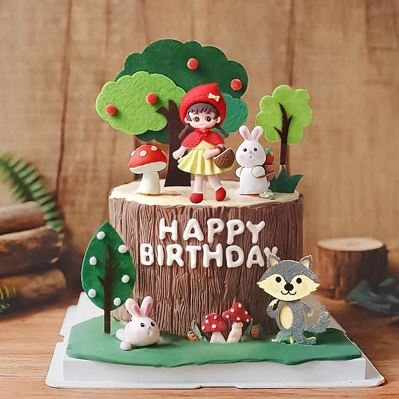 Resin Art Alphabet - Kue Kue dekorasi anak perempuan serigala