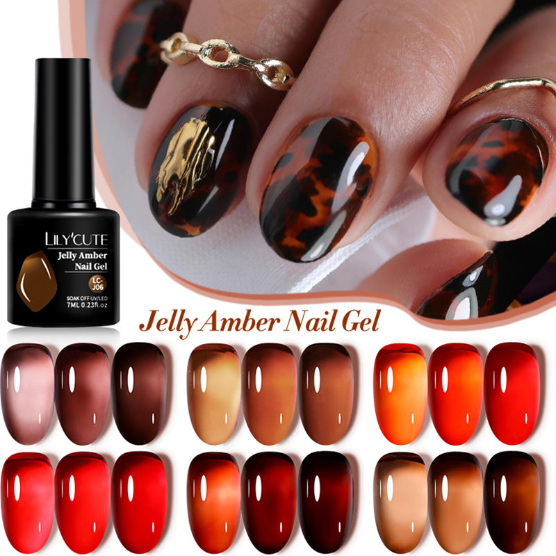 LILYCUTE 7ML Gel Amber jeli ca - Resin Art Varnish ulasan dan harga