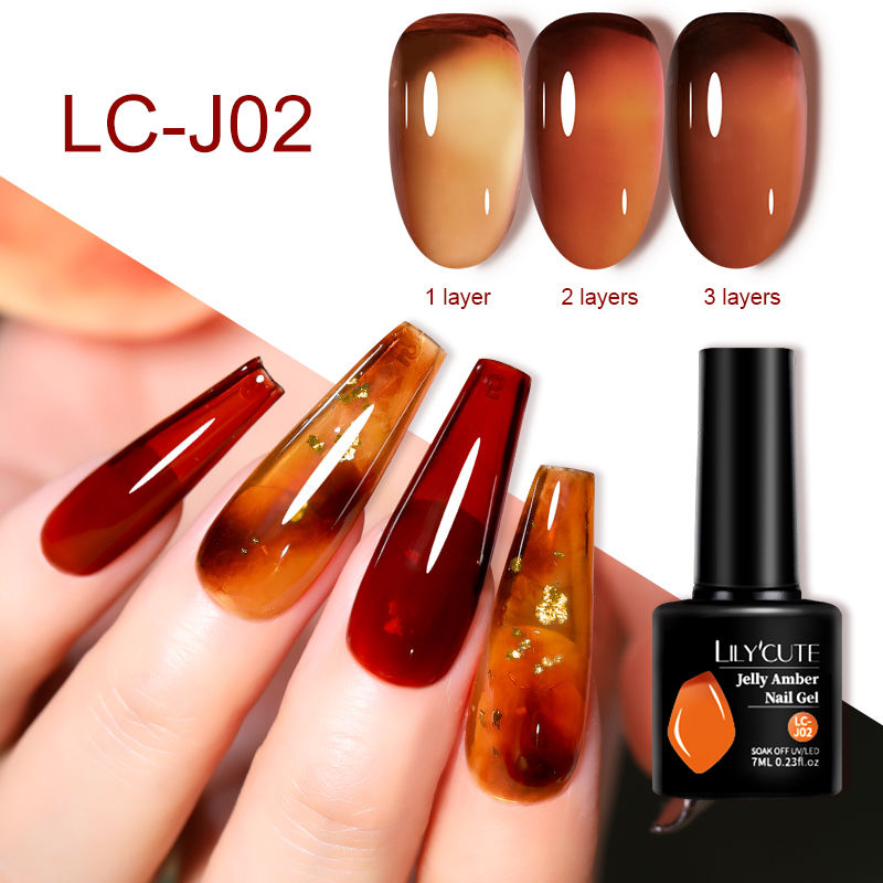 LILYCUTE 7ML Gel Amber jeli ca - Resin Art Varnish ulasan dan harga