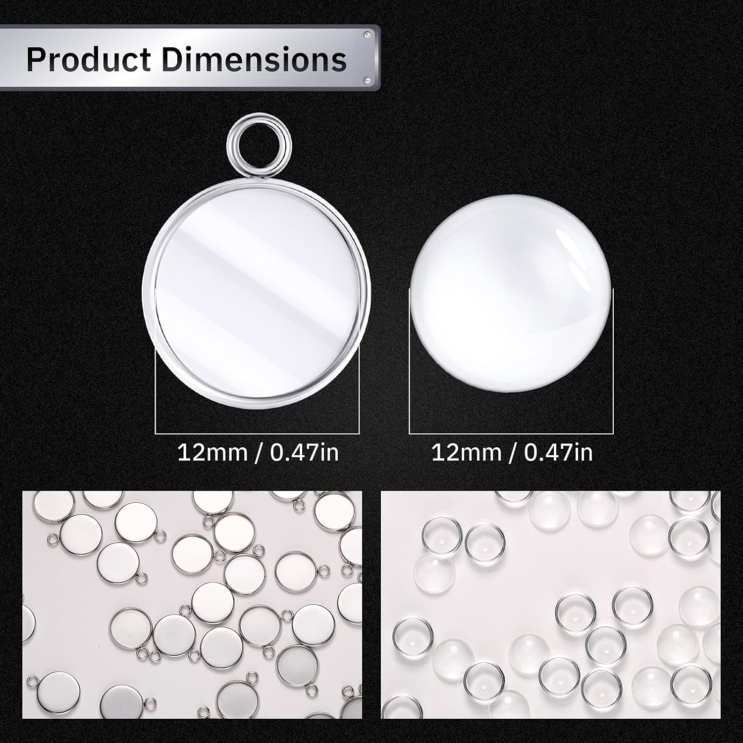 20 Buah Baki Liontin Bulat dar - Resin Art Materials Wholesale ulasan dan harga