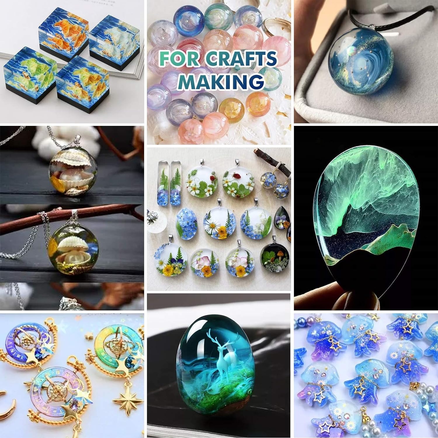 300g UV Resin jelas, keras, up - Resin Art Letters ulasan dan harga