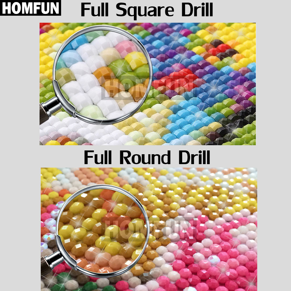 HOMFUN Art 5D Diy Lukisan Berl - Resin Art Machine ulasan dan harga