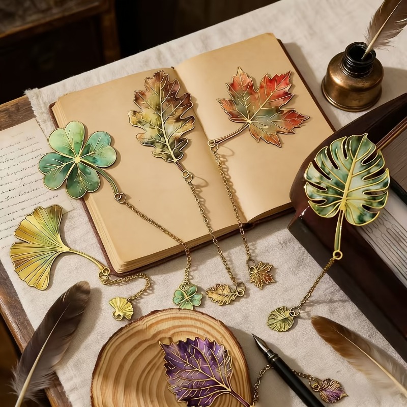 1 Buah Pembatas Buku Daun Anti - Resin Art Bookmark ulasan dan harga