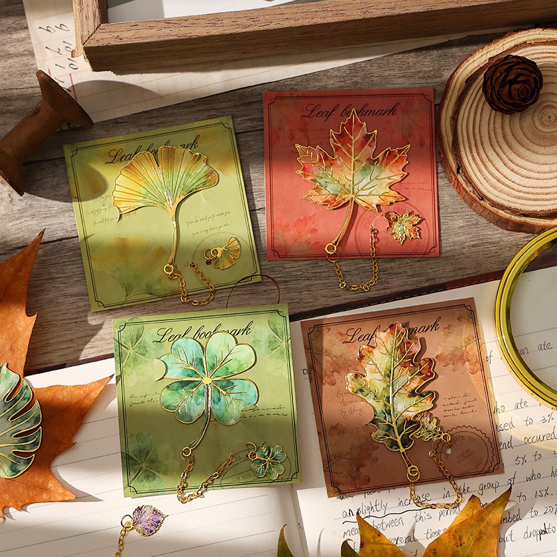 1 Buah Pembatas Buku Daun Anti - Resin Art Bookmark ulasan dan harga