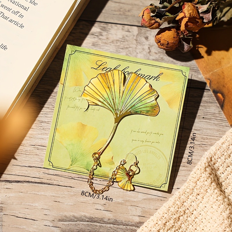 1 Buah Pembatas Buku Daun Anti - Resin Art Bookmark ulasan dan harga