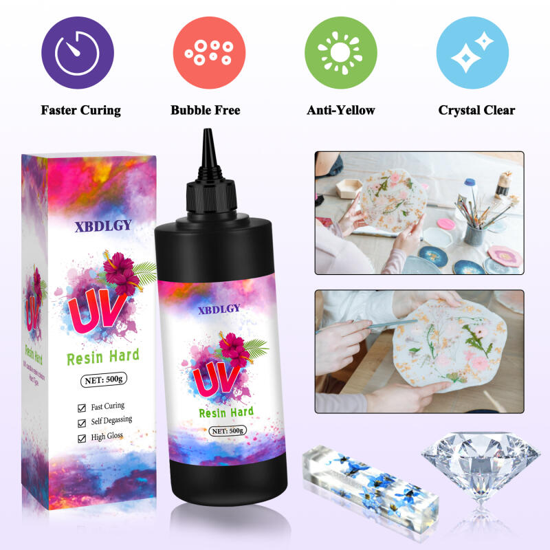 200g/250g/500g Resin UV Lem Ke - Resin Art Letters ulasan dan harga