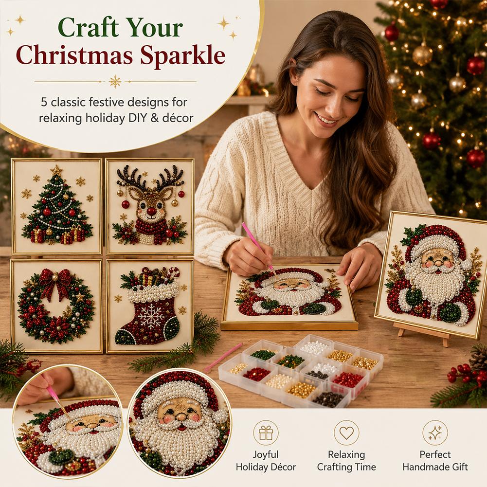 Kit Seni Mutiara Santa Claus N - Resin Art Craft ulasan dan harga
