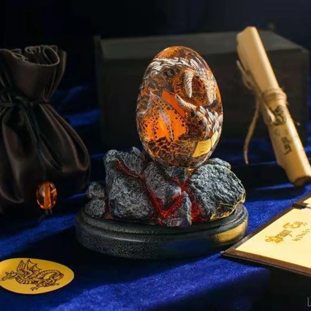 Patung telur naga Lava dengan  - Resin Art Stand ulasan dan harga