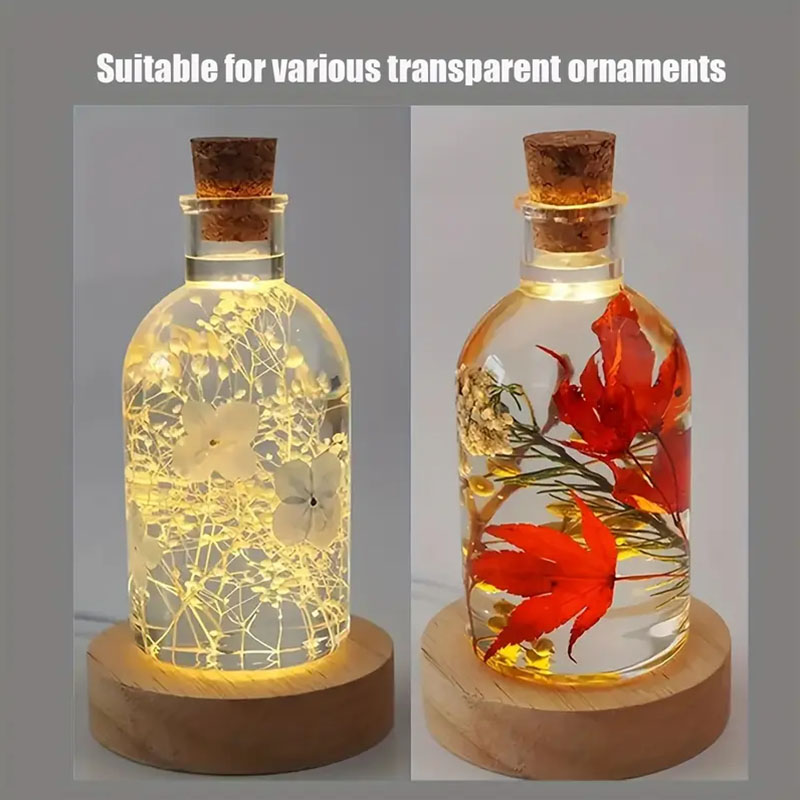 Alas Lampu LED Bulat Kayu untu - Resin Art Stand ulasan dan harga