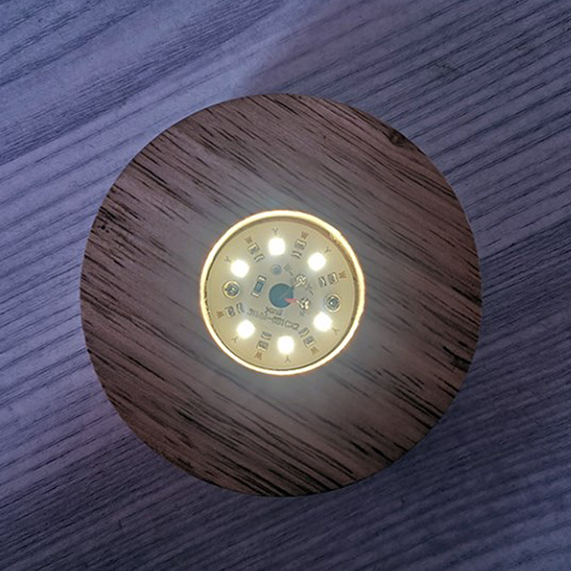 8cm dasar lampu LED kayu bulat - Resin Art Stand ulasan dan harga
