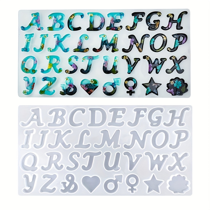 Cetakan resin gaya A cermin 26 - Resin Art Letters ulasan dan harga
