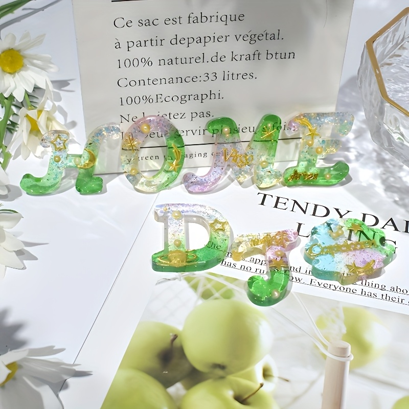 Cetakan resin gaya A cermin 26 - Resin Art Letters ulasan dan harga