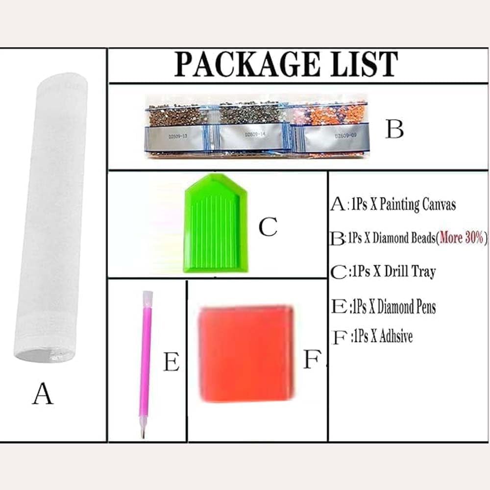 Kit Lukisan Berlian Bentuk Khu - Resin Art Of Flowers ulasan dan harga