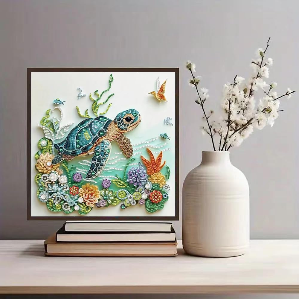 Kit Lukisan Berlian Bentuk Khu - Resin Art Of Flowers ulasan dan harga
