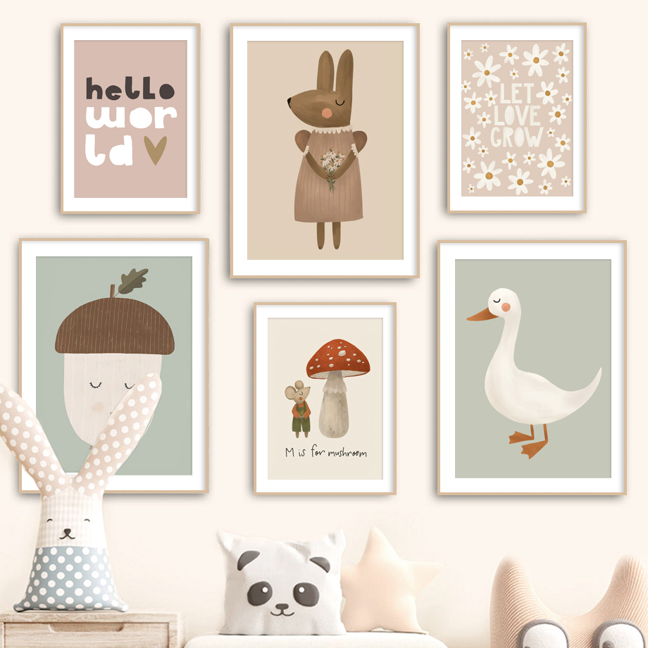 Poster Retro Nordik dan Gambar - Resin Art For Kids ulasan dan harga