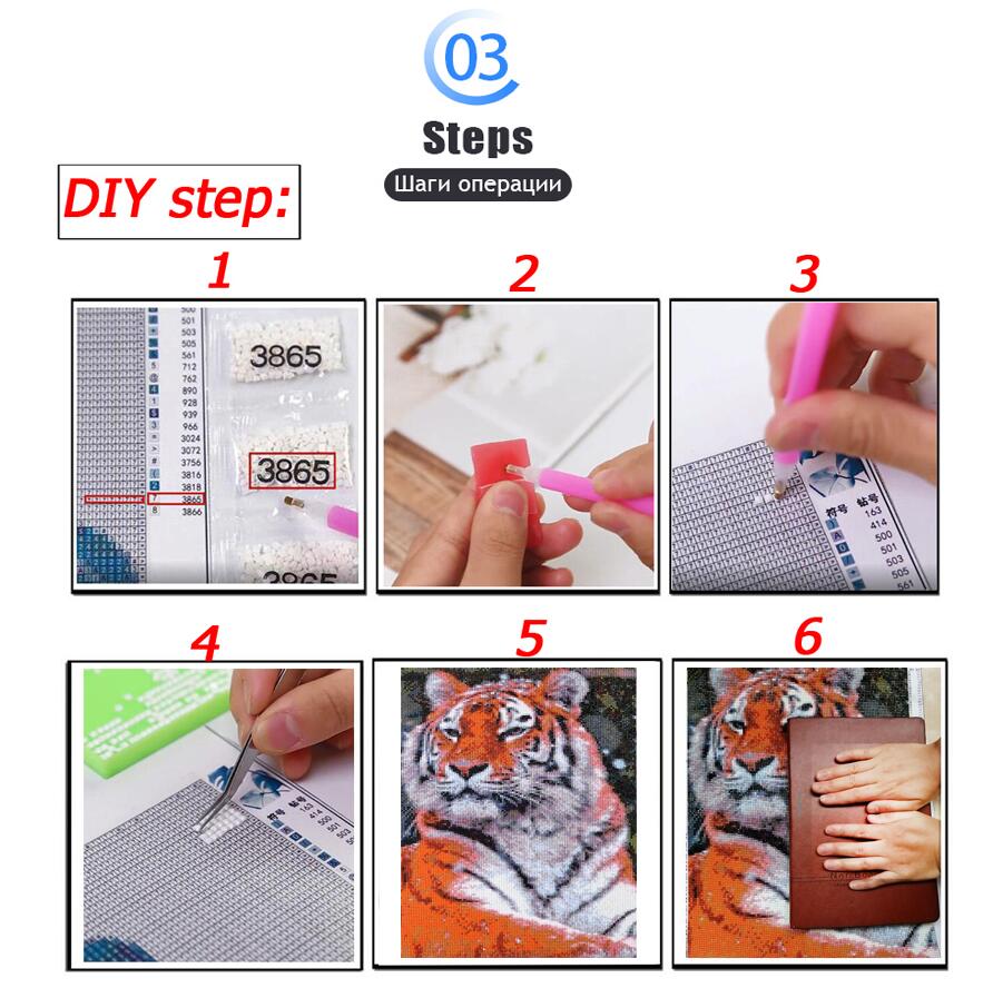 Kit Penuh Bordir Berlian DIY 5 - Resin Art Mary ulasan dan harga
