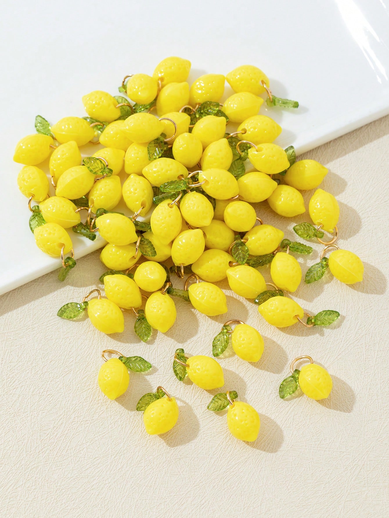 10 Buah Liontin Resin Lemon 3D - Resin Art Things ulasan dan harga
