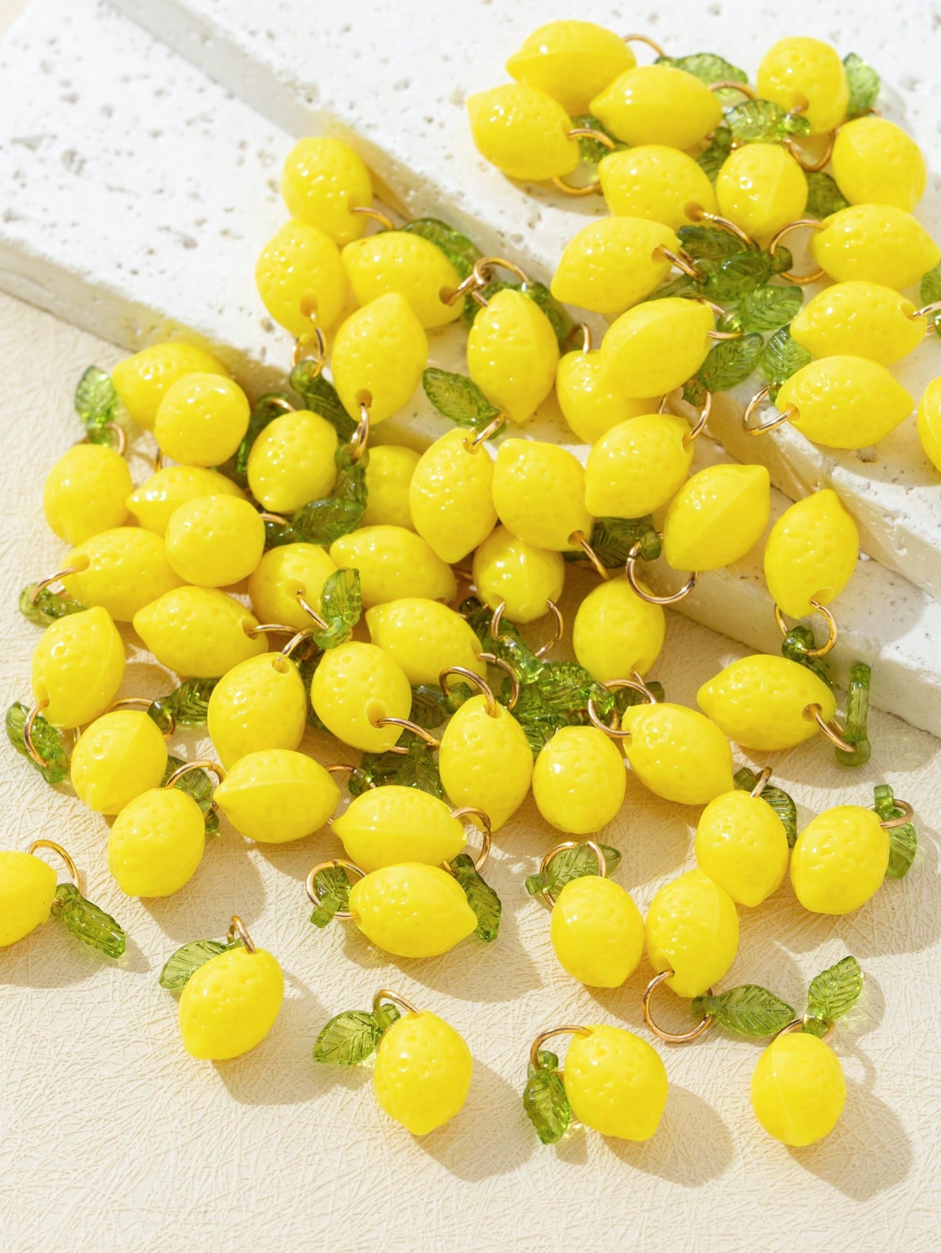 10 Buah Liontin Resin Lemon 3D - Resin Art Things ulasan dan harga
