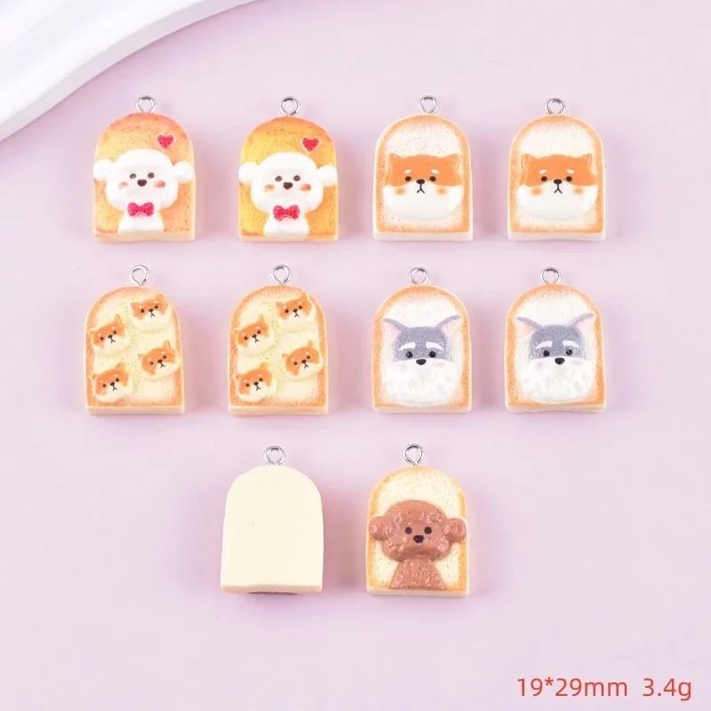10 Buah Liontin Resin Anjing R - Resin Art Materials Wholesale ulasan dan harga