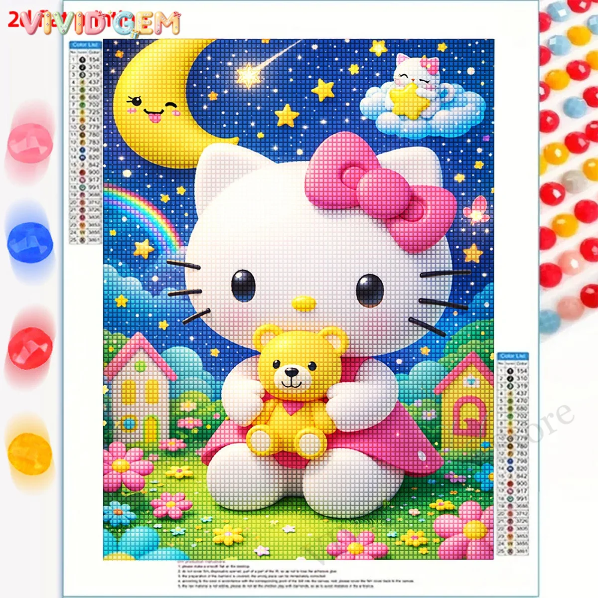 VIVID GEM Lukisan Berlian Baru - Resin Art For Beginners ulasan dan harga