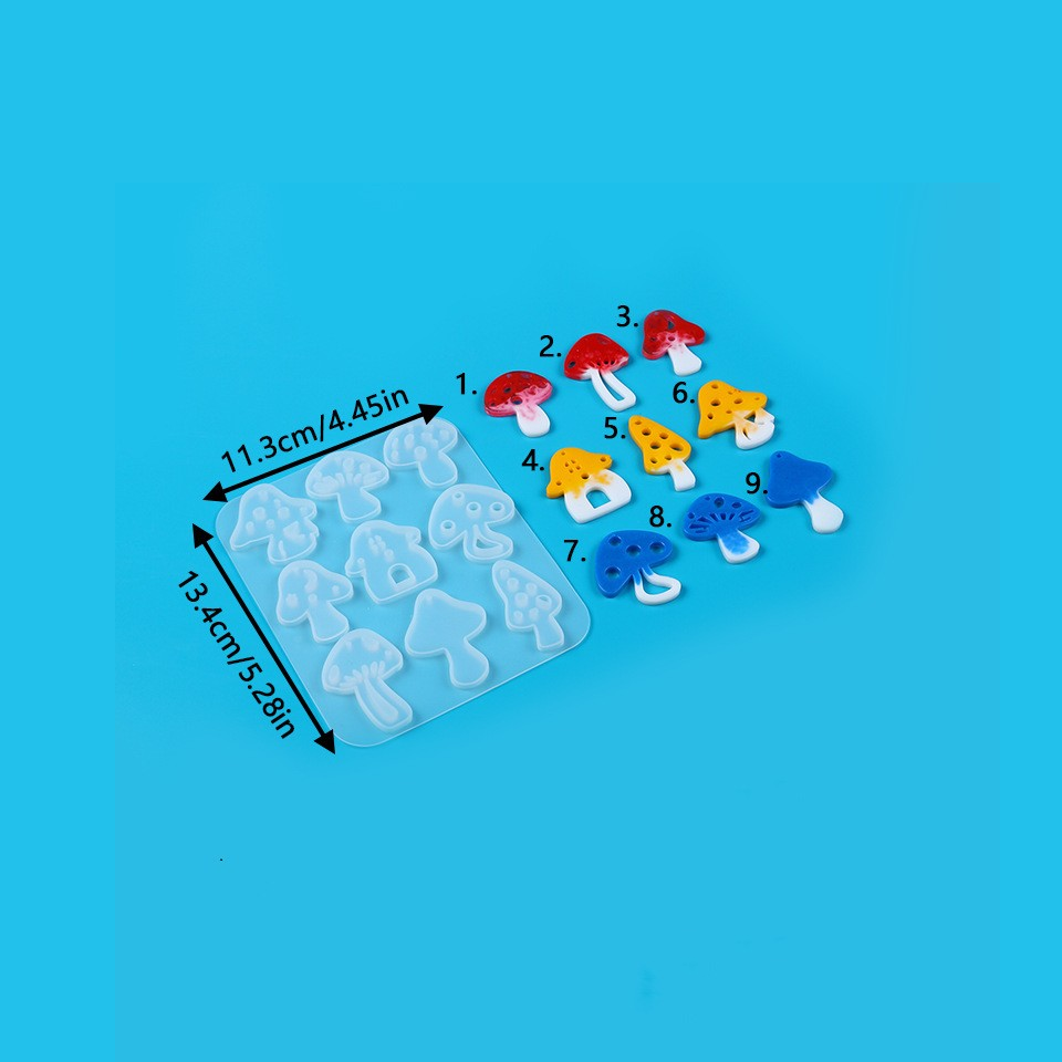 Liontin Anting Jamur Multi Gay - Resin Art Letters ulasan dan harga