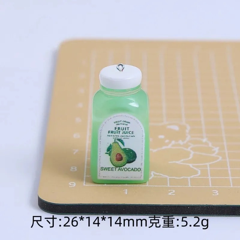 10Pcs Liontin Resin Botol Jus  - Resin Art Craft ulasan dan harga