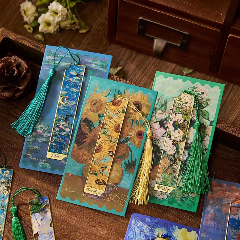 Penanda Buku Logam Lukisan Vin - Resin Art Bookmark ulasan dan harga