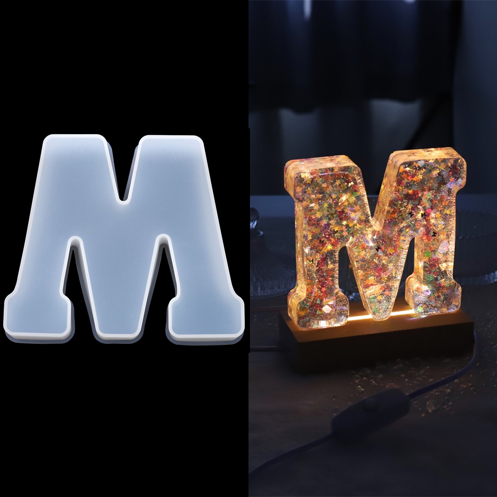 Cetakan silikon huruf A sampai - Resin Art Alphabet ulasan dan harga