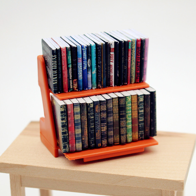 1:12 Simulasi Mini Buku Rak Bu - Resin Art Book ulasan dan harga