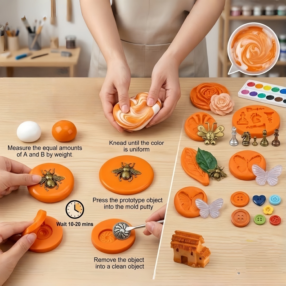 Set Kerajinan DIY Silikon Putt - Resin Art Kit With Molds ulasan dan harga
