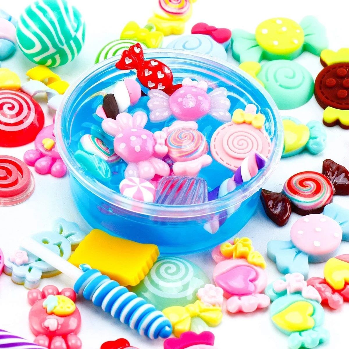 30 buah Set lucu jimat lendir  - Resin Art Craft ulasan dan harga
