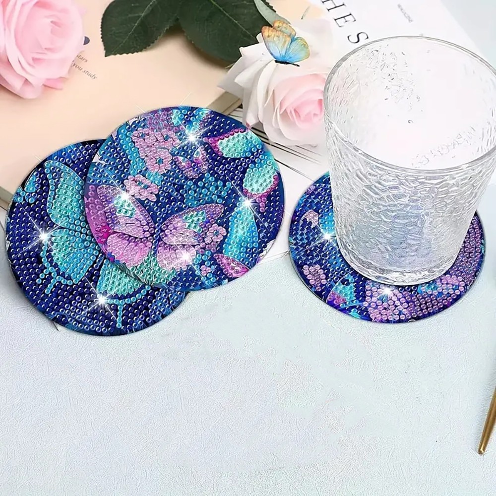 8 Coasters Lukisan Berlian den - Resin Art For Beginners ulasan dan harga