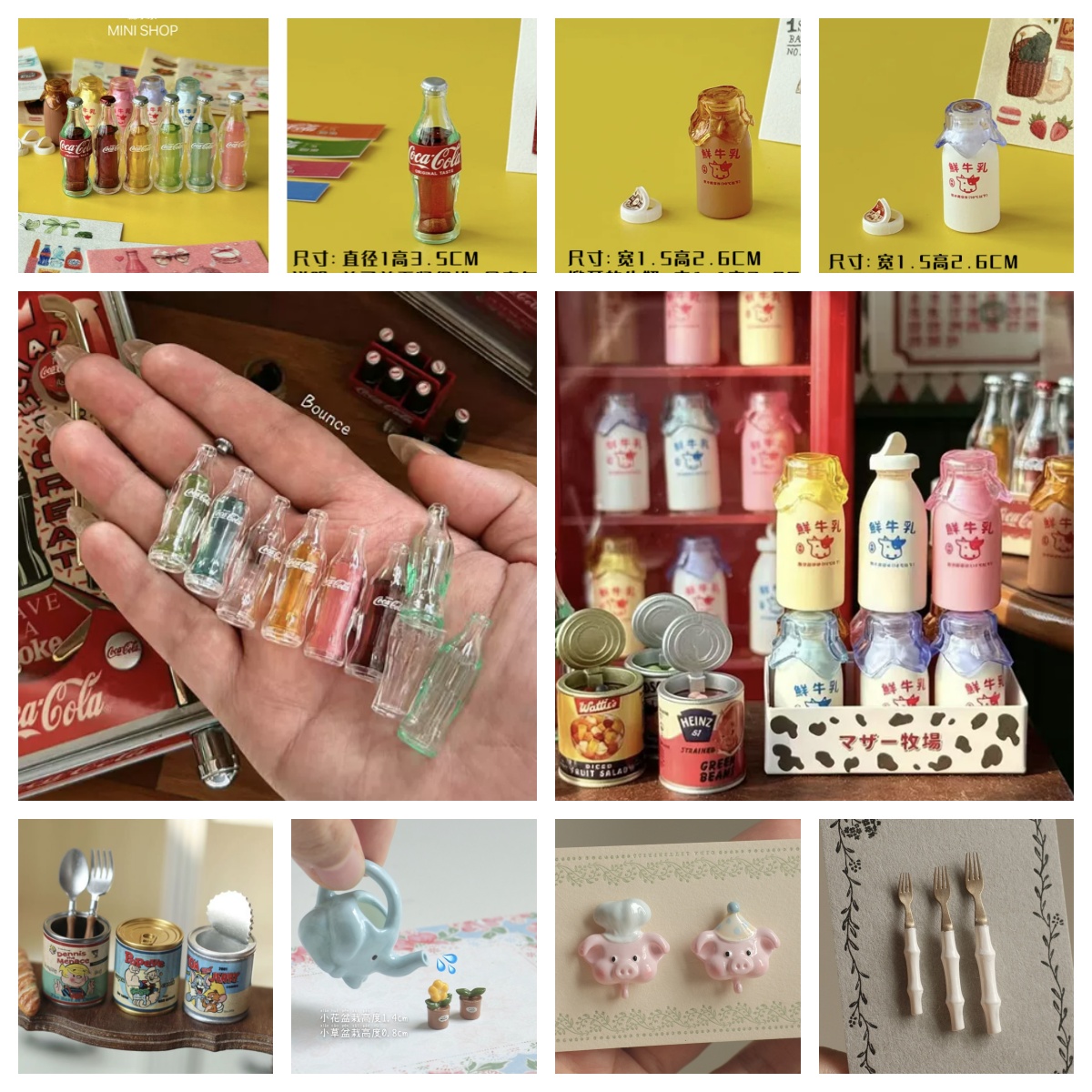 Set Botol Susu Mini Cola 6 War - Resin Art Bottle ulasan dan harga
