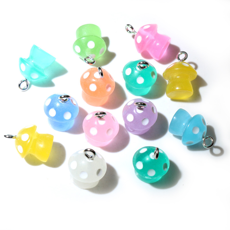 10 Buah 15*11.5Mm Jimat Jamur  - Resin Art For Kids ulasan dan harga