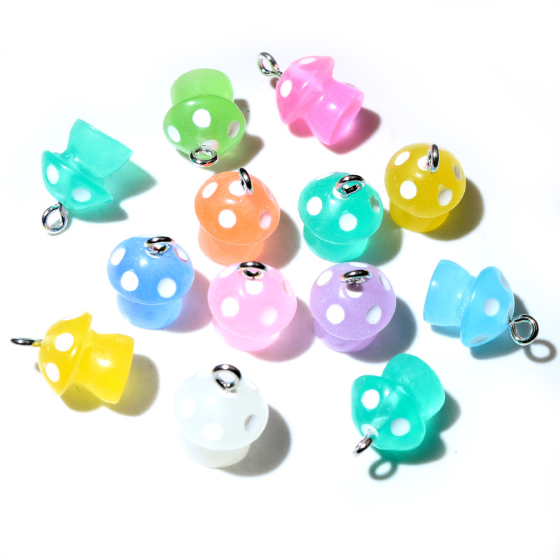 10 Buah 15*11.5Mm Jimat Jamur  - Resin Art For Kids ulasan dan harga