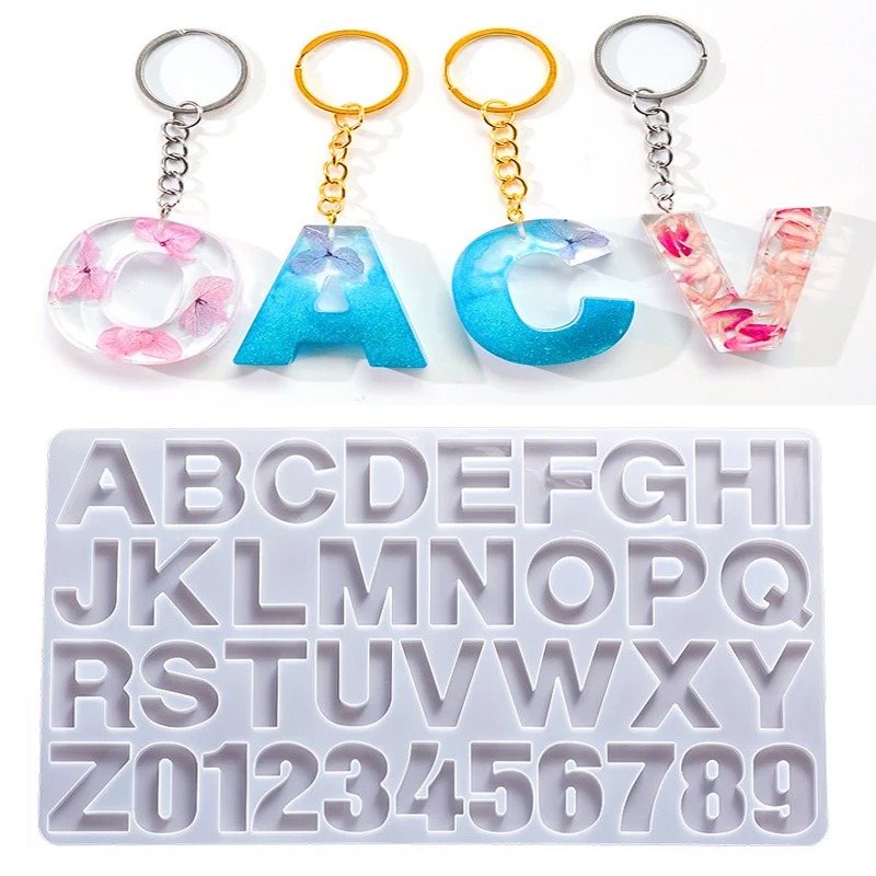Cetakan Silikon Resin Epoksi A - Resin Art Letters ulasan dan harga