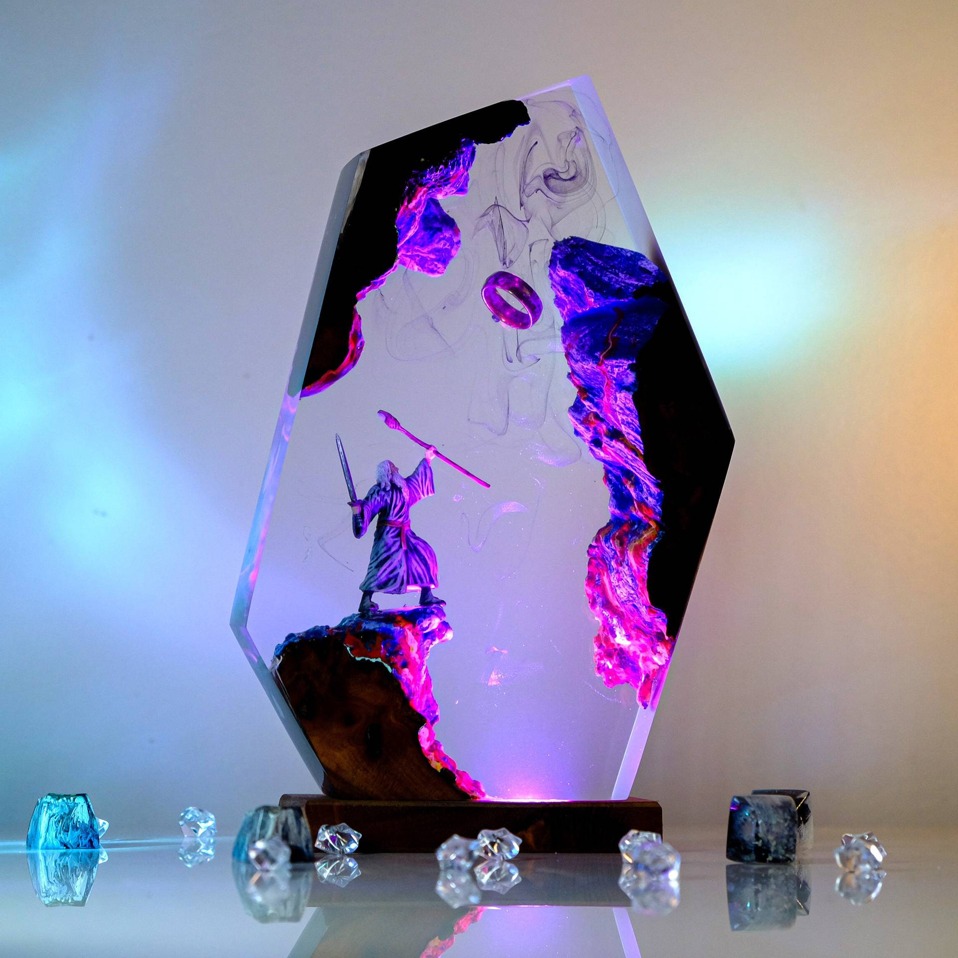 Lampu Resin Figur Adegan Film  - Resin Art Things ulasan dan harga