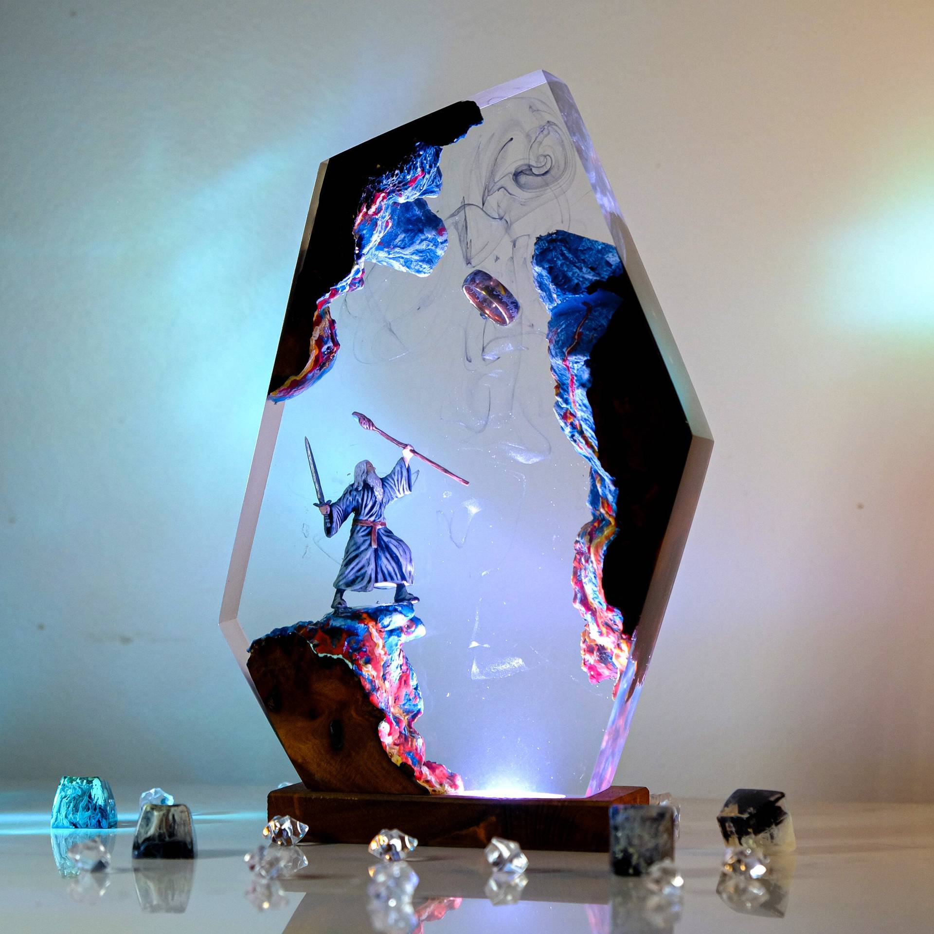 Lampu Resin Figur Adegan Film  - Resin Art Things ulasan dan harga