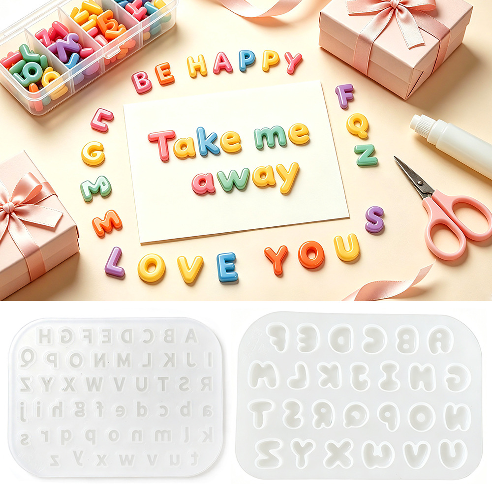 2 Buah Cetakan Silikon Huruf M - Resin Art Alphabet ulasan dan harga