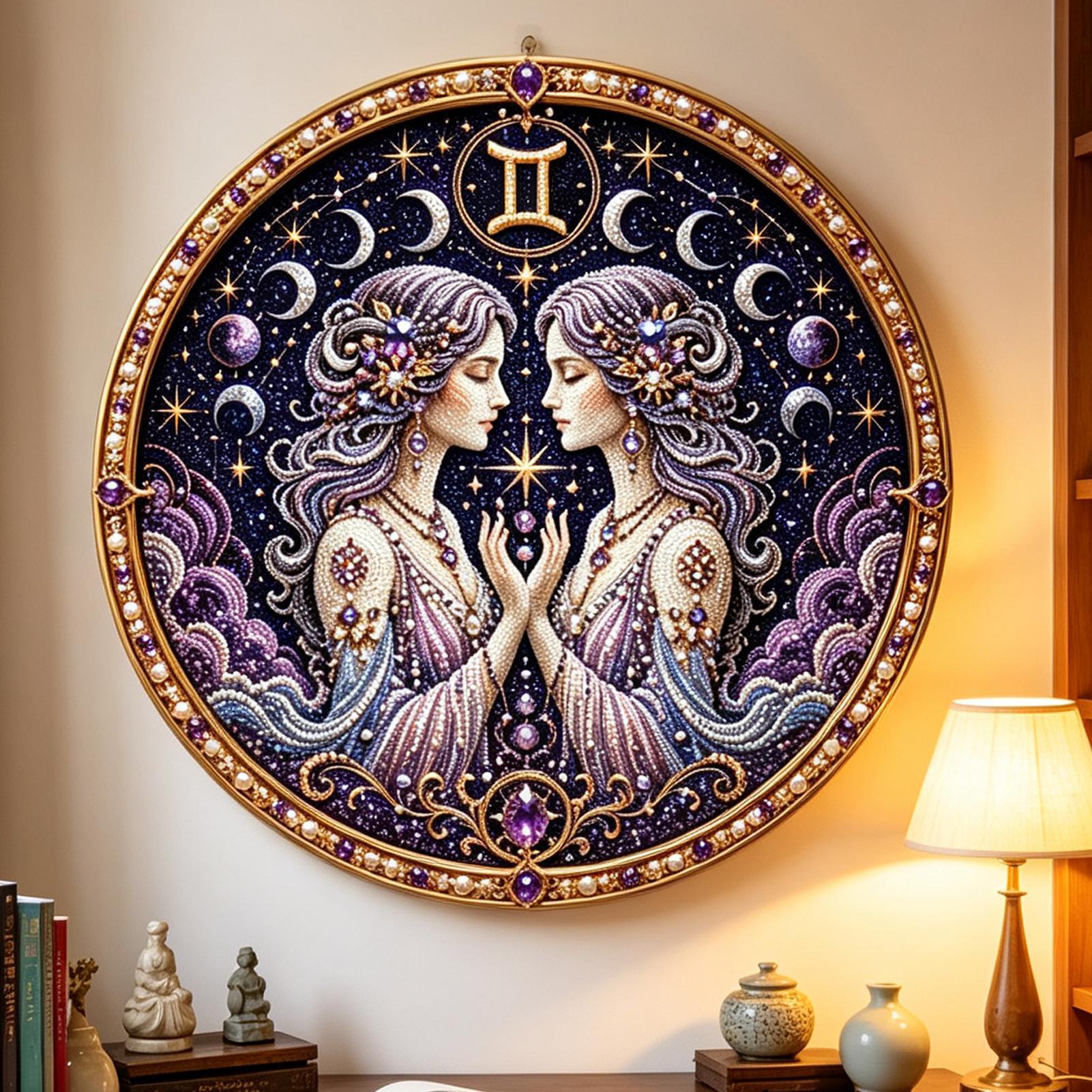 12 Zodiak Mutiara Kit Seni Mut - Resin Art Things ulasan dan harga