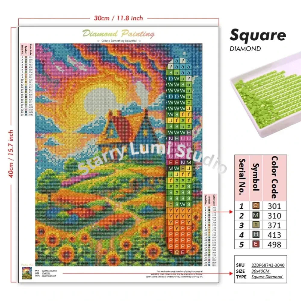 Lukisan Berlian 5D DIY Diberka - Resin Art Mary ulasan dan harga